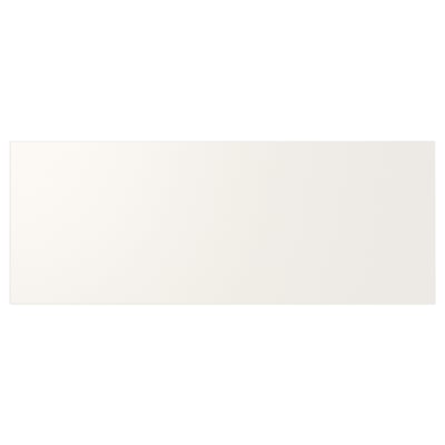 UTRUSTA drawer front: white, rectangular, flat panel design. Made from fibreboard, acrylic painted.