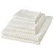 VÅGSJÖN Towel, set of 6, white, 30x50/50x100/70x140cm