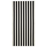 VARGTÖREL black & white striped cotton fabric for crafts.