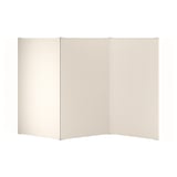 VARHAUG beige room divider: portable and flexible, this beige room divider creates separate spaces with sound-dampening material.