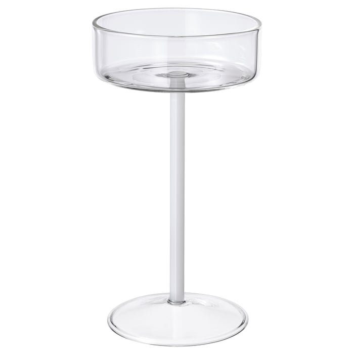 VARMBLIXT Champagne coupe, clear glass/white, 15 cl IKEA Spain