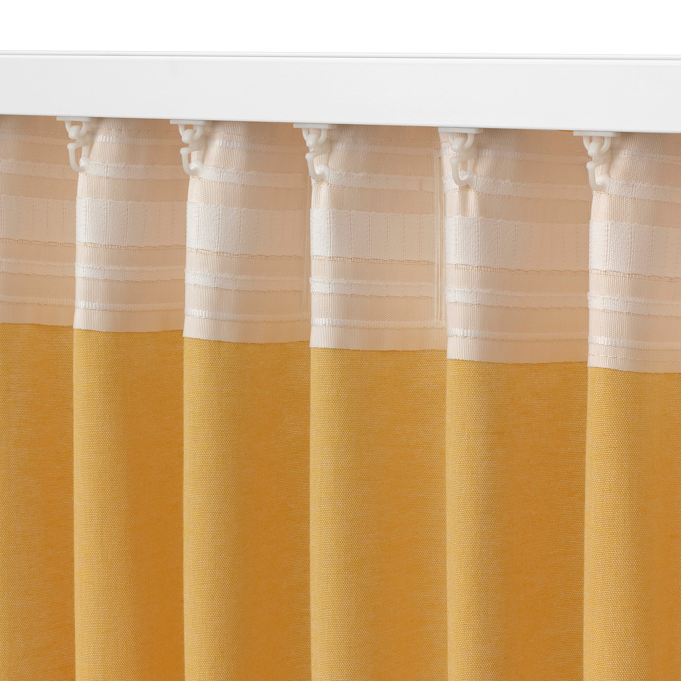 VÄXELBRUK curtains, 1 pair, yellow, 140x300 cm - IKEA Spain