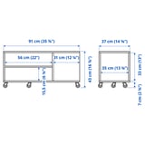 Illustration with measurements for the product: VIHALS.