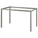 A VIHALS green metal table frame, rectangular and minimalist, made of powder-coated steel.
