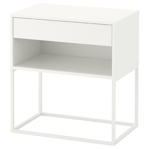 vikhammer bedside table white