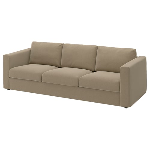 VIMLE 3-seat sofa, Johanneshov brown-beige
