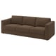 VIMLE 3-seat sofa, Mosshed dark brown