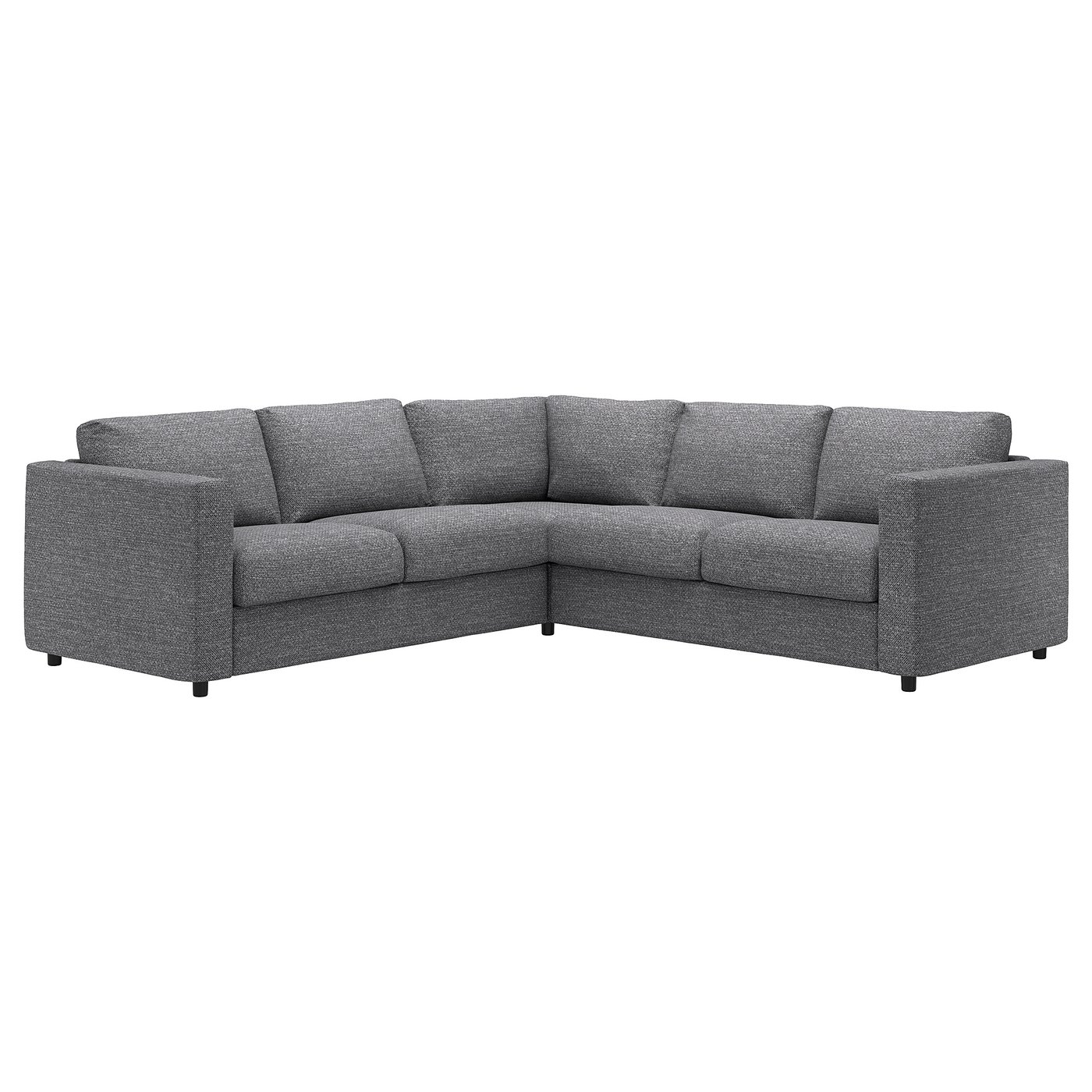 VIMLE corner sofa, 4-seat, Lejde grey/black - IKEA Spain