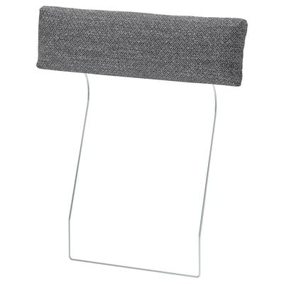 VIMLE headrest, grey fabric, rectangular