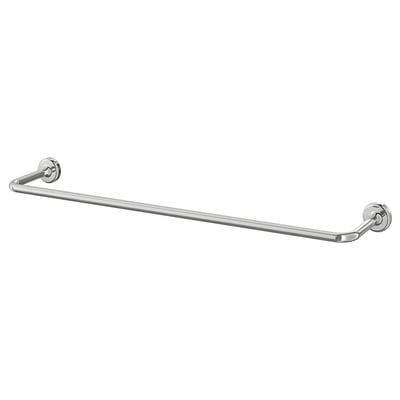 VOXNAN silver towel bar, sleek and modern, made of stainless steel, with hidden screws.