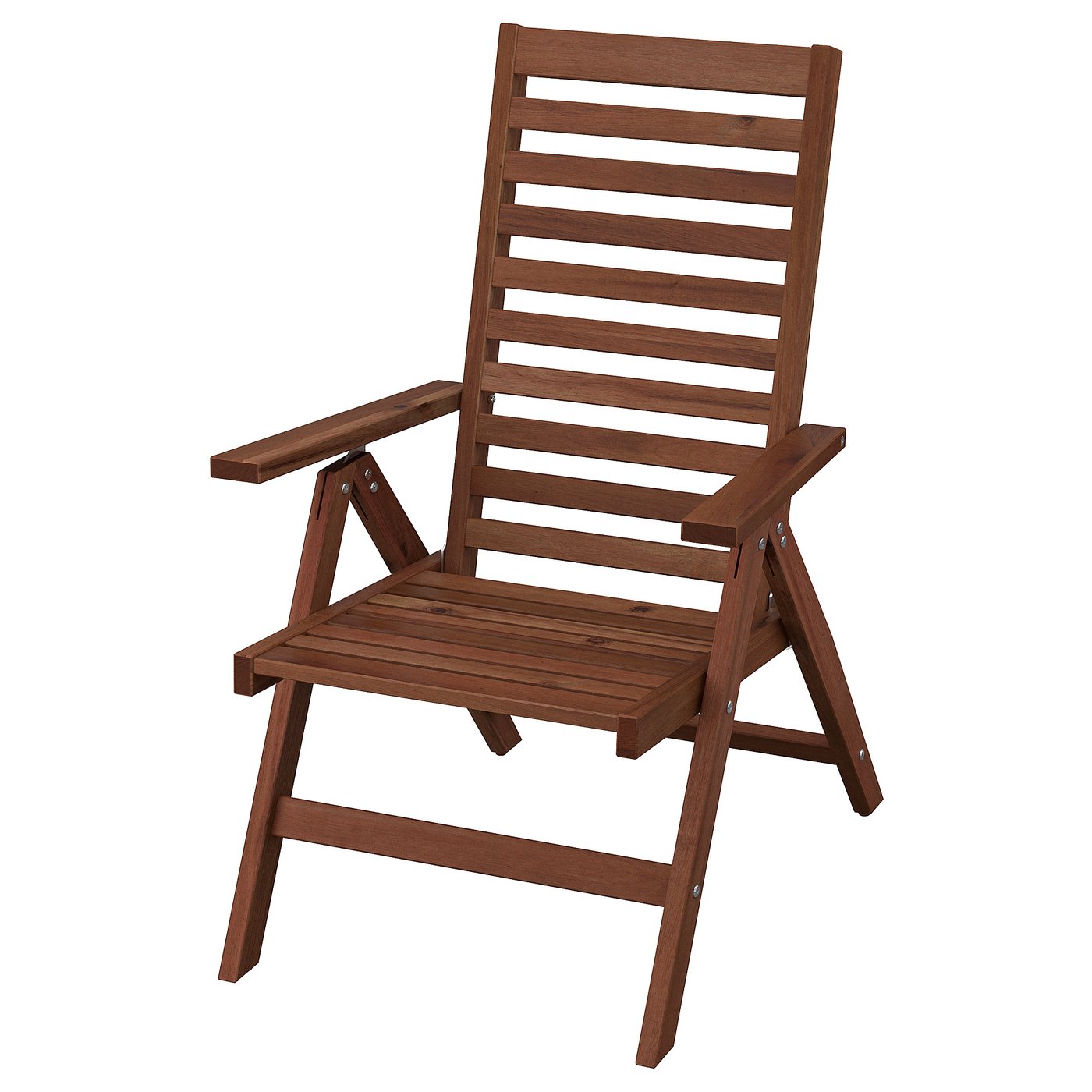 ÄPPLARÖ Silla jardín reclinable, plegable marrón tinte marrón marrón IKEA