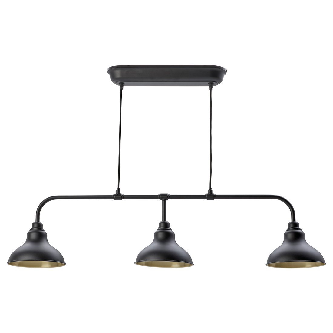AGUNNARYD Lámpara techo 3 luces negro IKEA