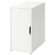 Un mueble ALEX blanco de una sola puerta, con un diseño elegante y moderno, perfecto para cualquier habitación.