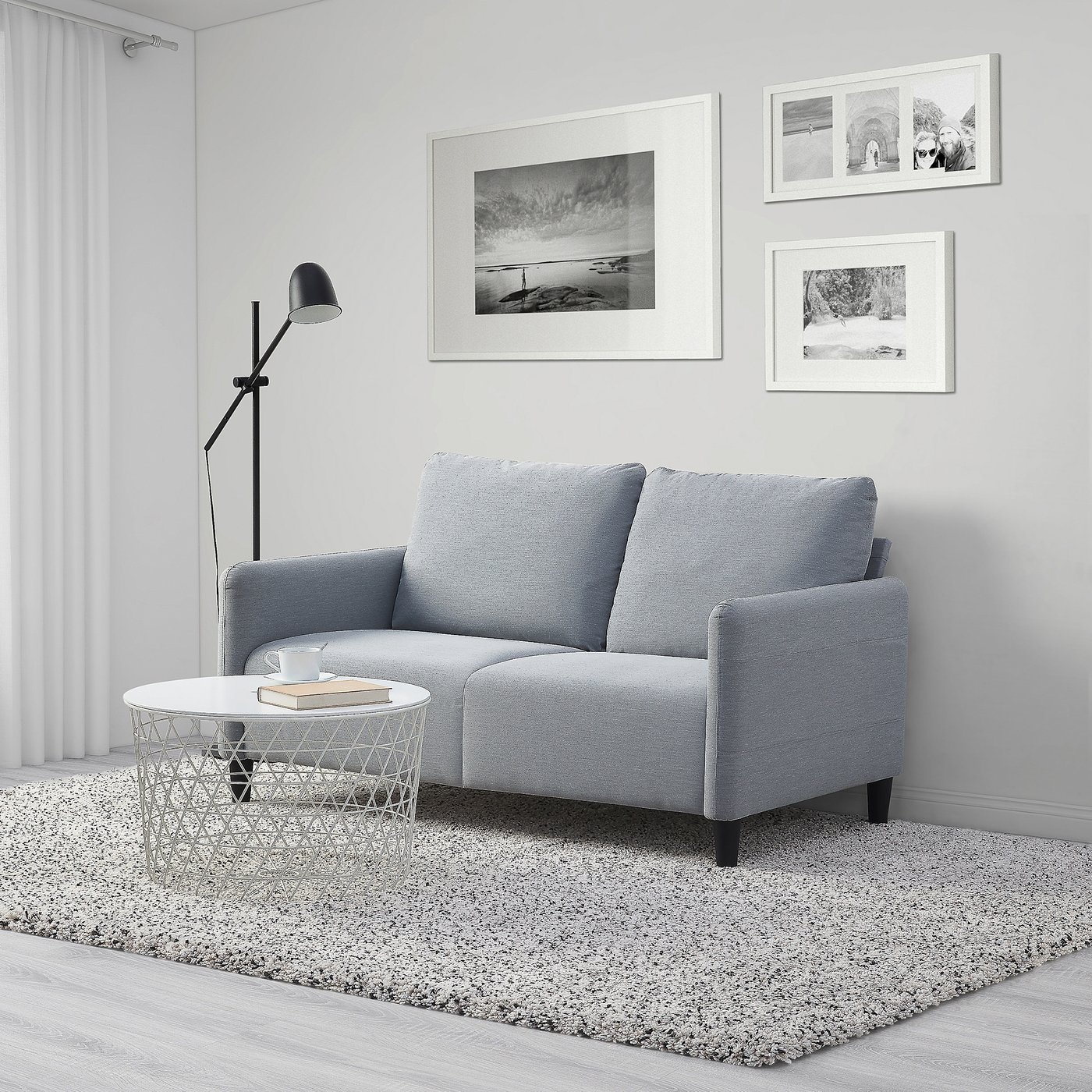 IKEA ソファー ANGERSBY sofá de 2 plazas, Knisa gris claro - IKEA