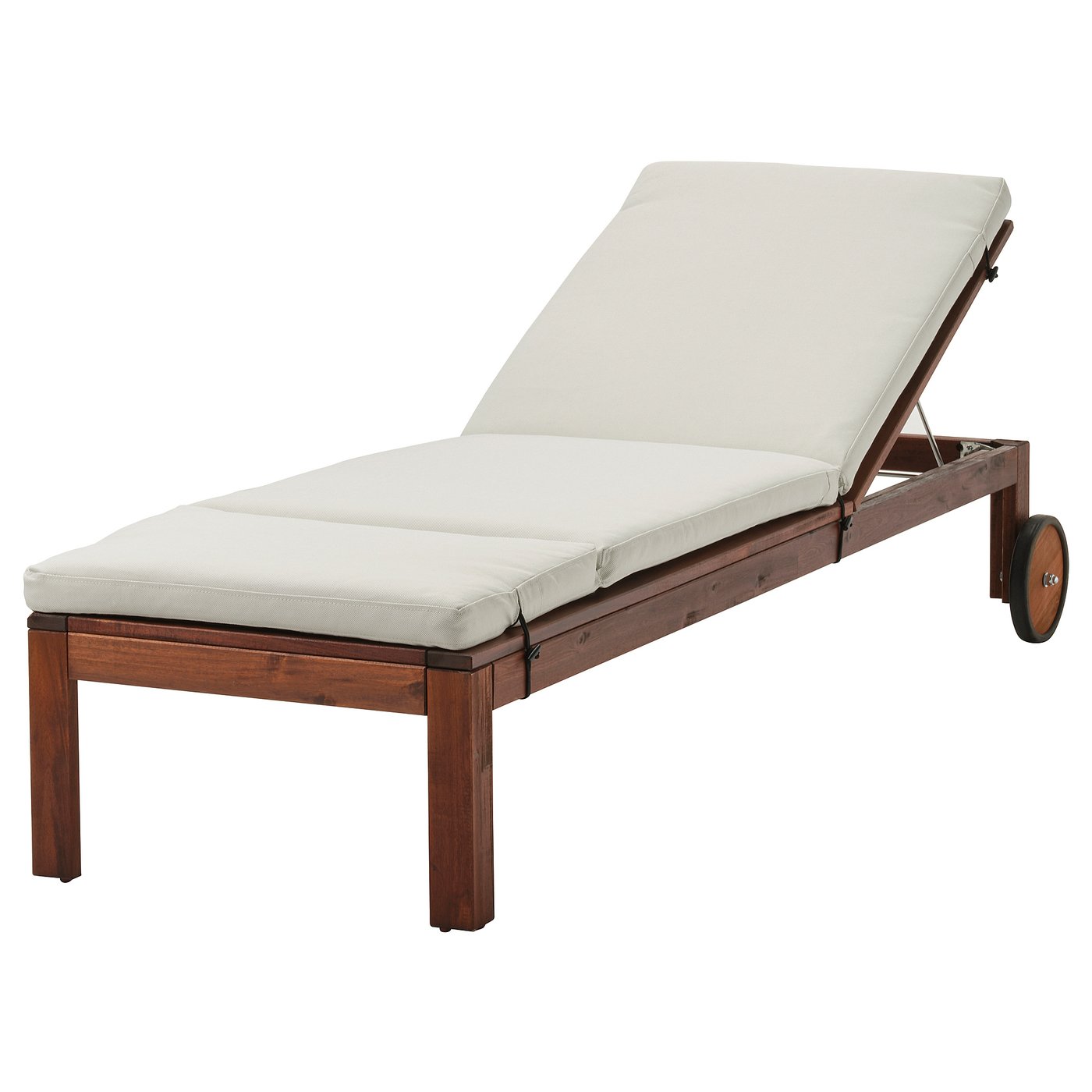 ÄPPLARÖ Tumbona, tinte marrón/Frösön/Duvholmen beige - IKEA