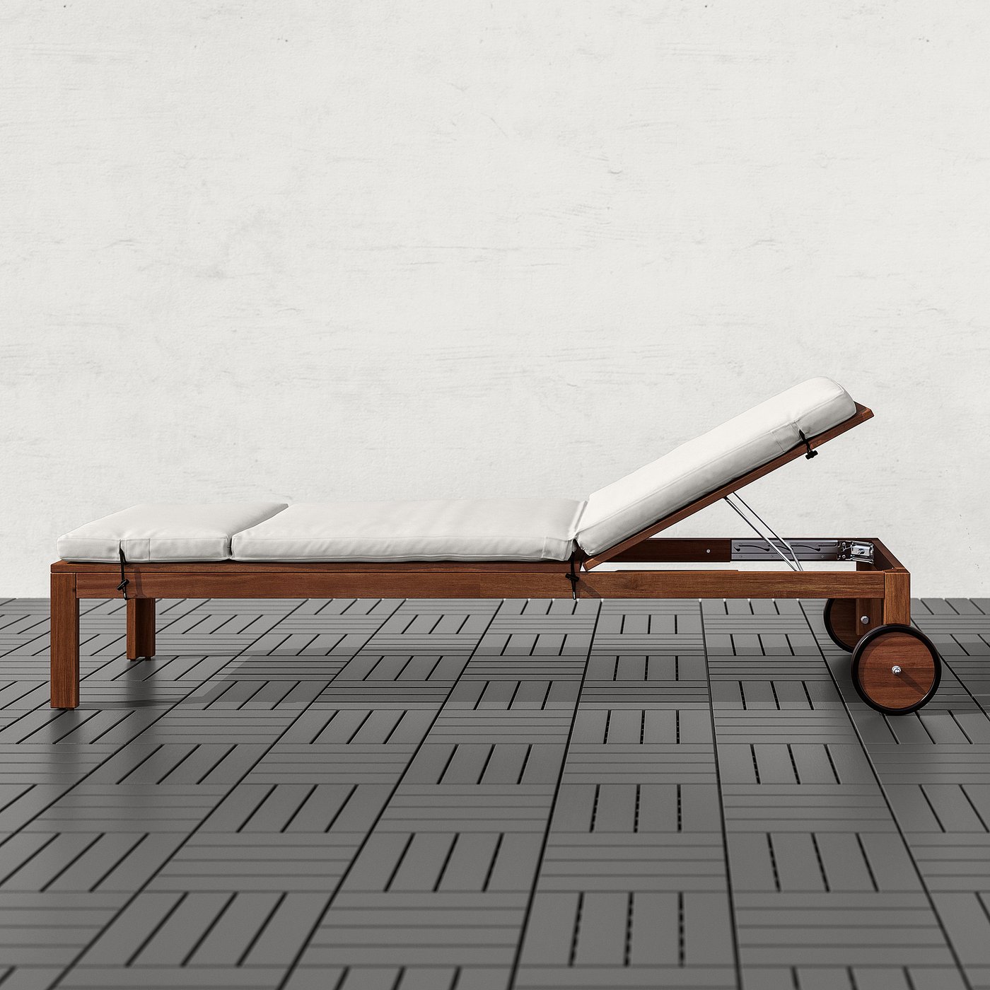 ÄPPLARÖ Tumbona, tinte marrón/Frösön/Duvholmen beige - IKEA