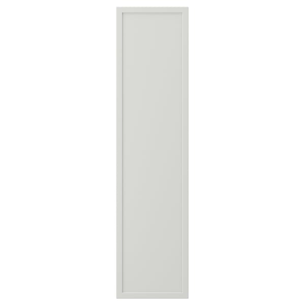 ASPUDDEN Puerta, gris claro, 20x80 cm