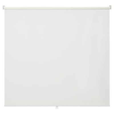 Estor enrollable blanco BACKMOTT, diseño elegante, tejido liso, perfecto para el control de la luz.