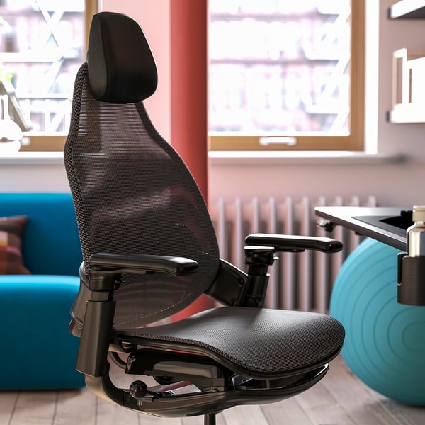 BÄSTBOLL Silla gaming, negro/Mjuk negro