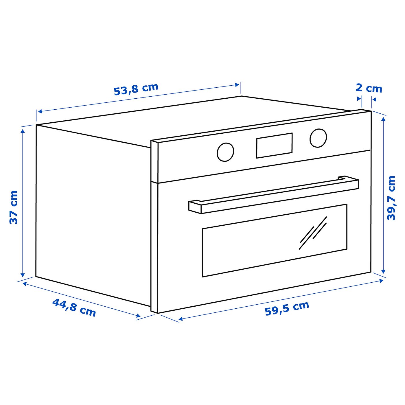 BEJUBLAD Horno microondas, blanco - IKEA