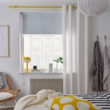BEKRÄFTA Curtain rod set - yellow 47 ¼-82 ¾ 3/4 "