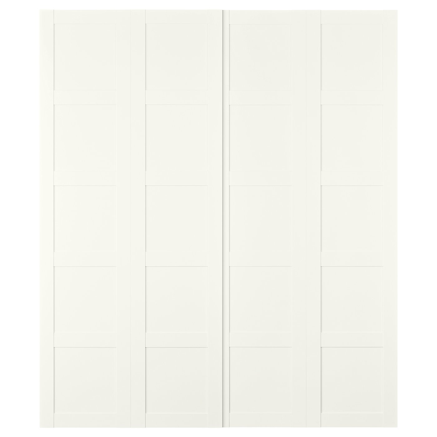 BERGSBO Puertas correderas, 2 uds, blanco, 200x236 cm - IKEA