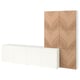 BESTÅ Mueble salón, blanco Lappviken/Hedeviken roble, 300x42x193 cm