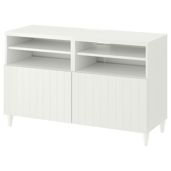 BESTÅ Mueble TV, blanco/Sutterviken/Kabbarp 120x42x74 cm