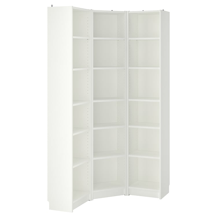 BILLY Comb librerías&módulo esquina - blanco - IKEA