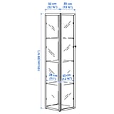 BLÅLIDEN Vitrina, blanco, 35x32x151 cm