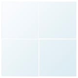 Espejos BLODLÖNN en rejilla blanca, combinables.