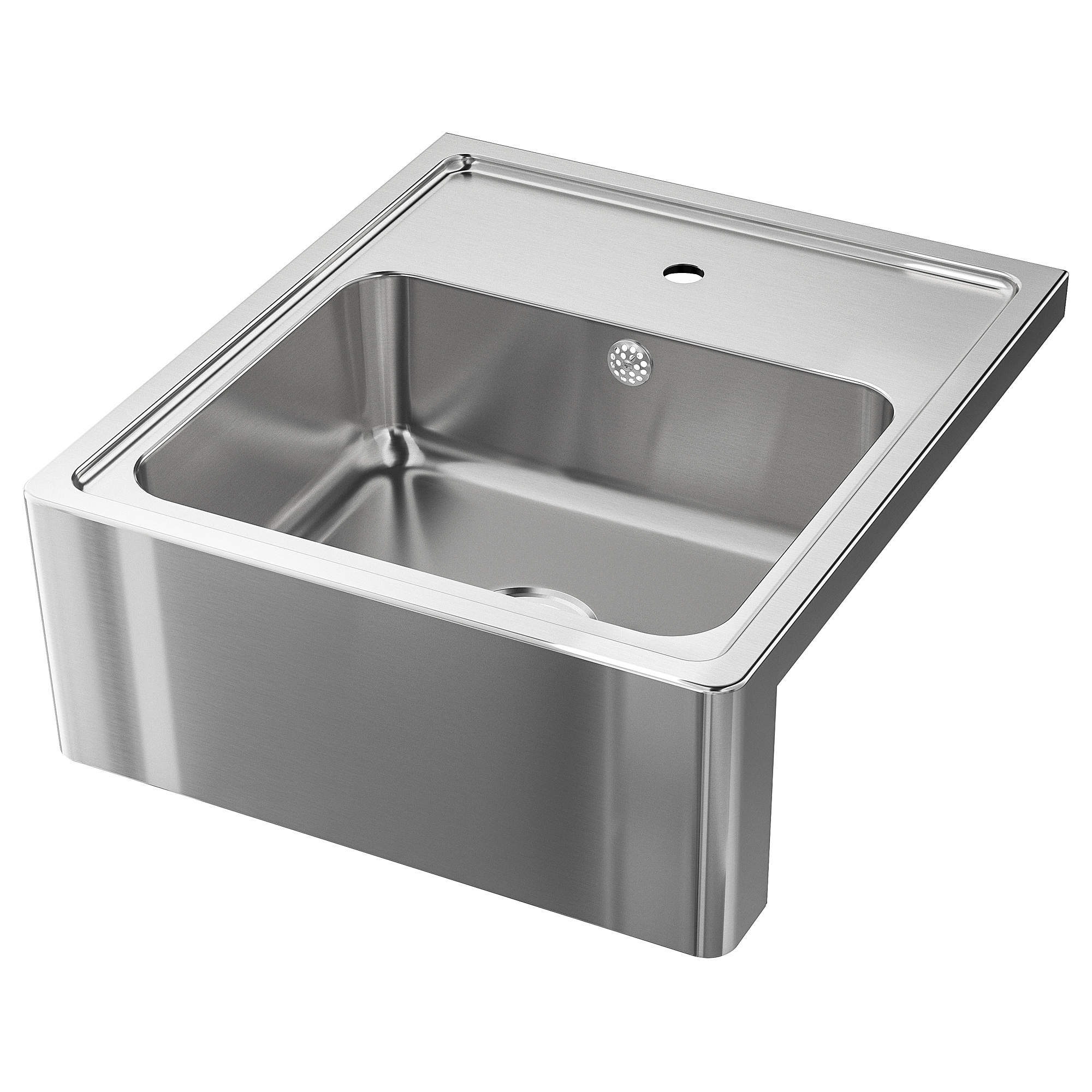 BREDSJÖN Fregadero frente visto, ac inox IKEA