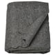 Manta de vellón gris: suave, oscura, rectangular se puede acortar a: manta de vellón gris suave