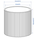 Ilustración con medidas del producto: DAKSJUS.