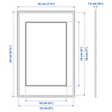Ilustración con medidas del producto: DALSKÄRR.