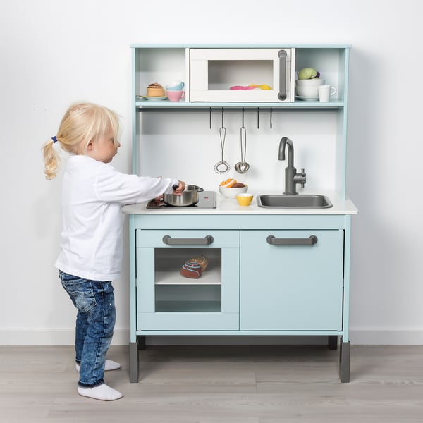 DUKTIG Cocina mini - turquesa claro - IKEA