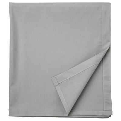 Servilleta plegable DVALA gris claro, forma cuadrada, diseño de dobladillo sencillo, 100% algodón.