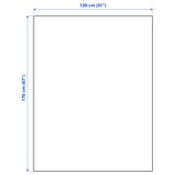 Ilustración con medidas del producto: DYTÅG.