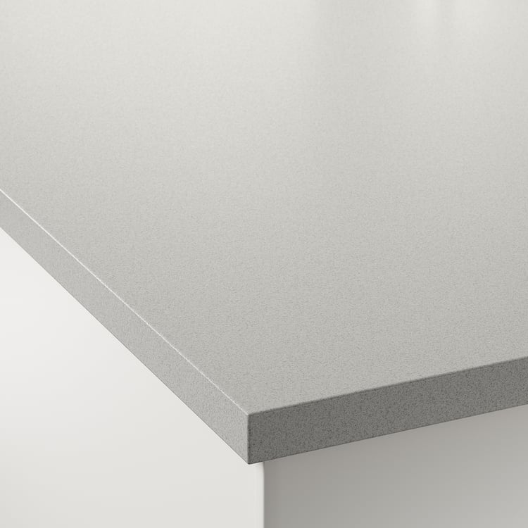 EKBACKEN Encimera a medida, gris claro efecto piedra, laminado, 45.1-63
