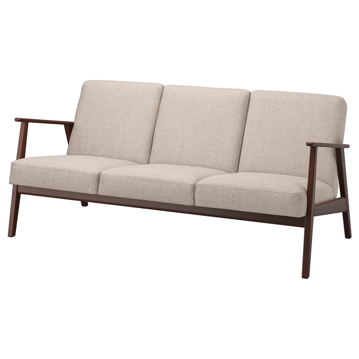 EKENÄSET sofá de 3 plazas, Kilanda beige claro IKEA