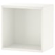 Estante de almacenamiento blanco en forma de cubo EKET, diseño moderno y elegante.