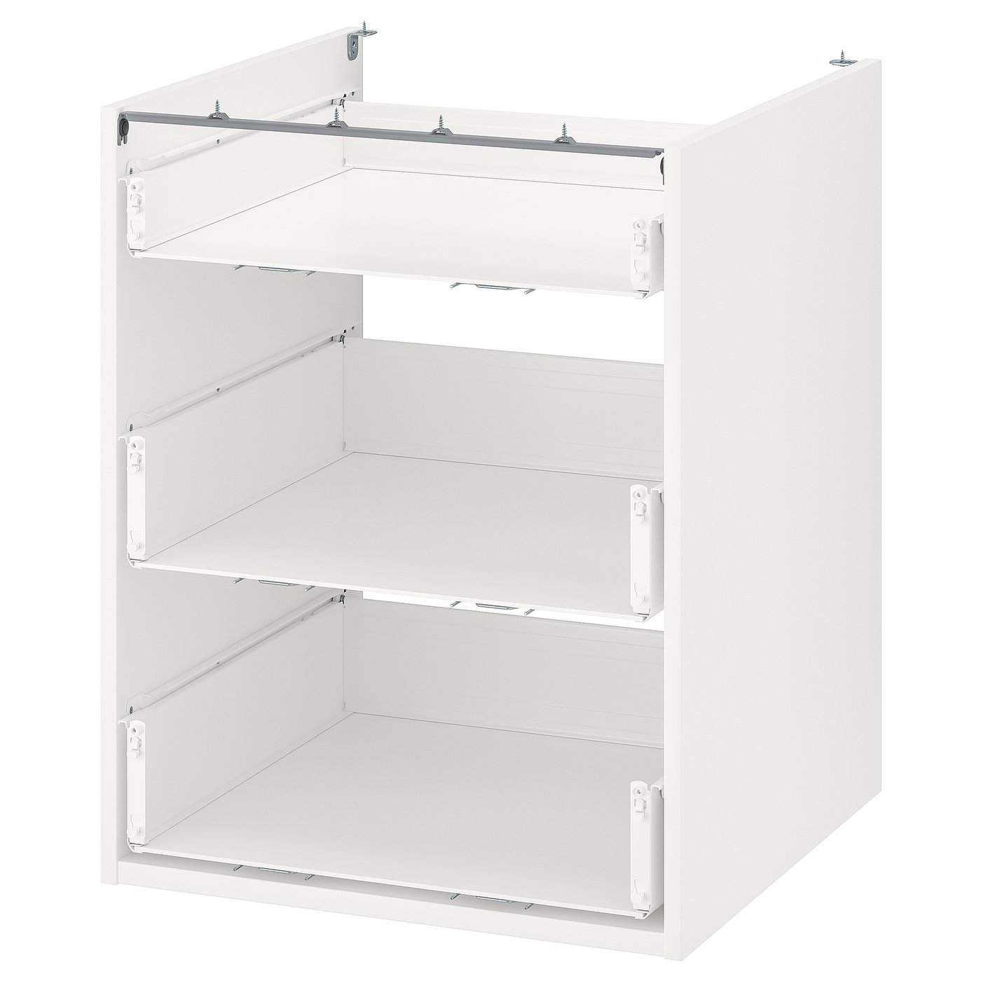 ENHET Armario bajo con 3 cajones - blanco 60x60x75 cm