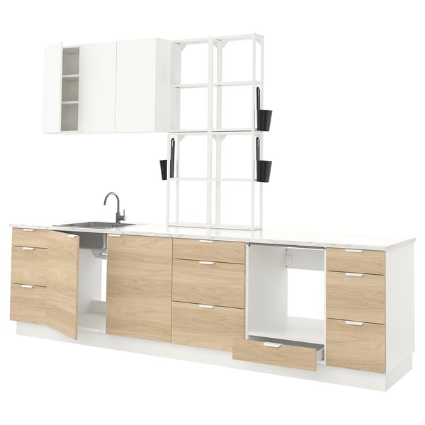 ENHET Cocina, blanco, 323x63.5x241 - IKEA