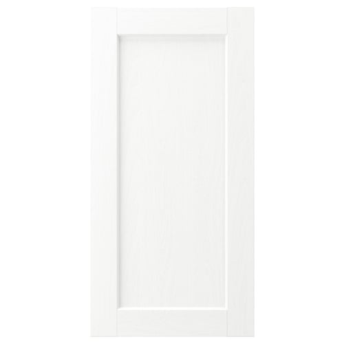 Puerta de armario ENKÖPING blanca, lisa, rectangular, símil madera.