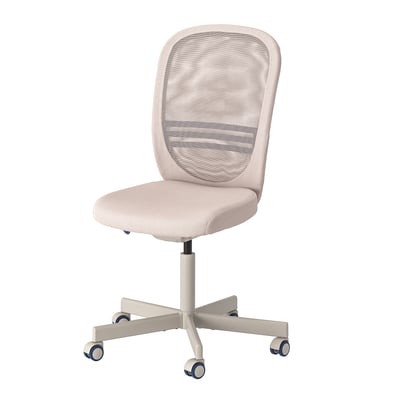 FLINTAN Silla de trabajo, beige