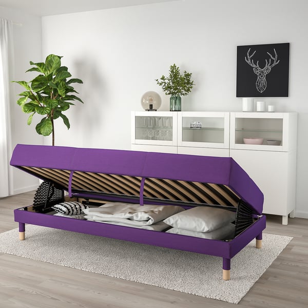 FLOTTEBO Sofá cama, Vissle púrpura, 90 cm - IKEA