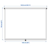 Ilustración con medidas del producto: FÖNSTERBLAD.