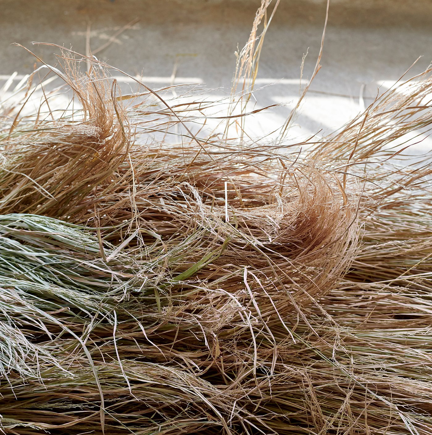 FÖRÄNDRING Alfombra, a mano/paja de arroz azul/natural, 120x180 cm - IKEA