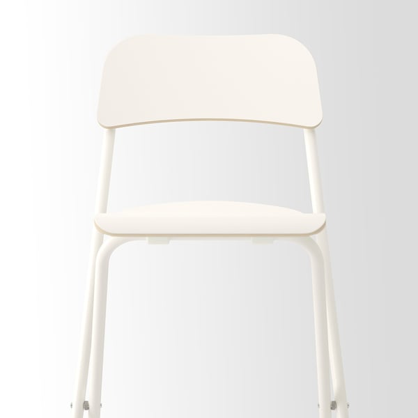 FRANKLIN Taburete alto plegable, blanco, blanco, 74 cm - IKEA