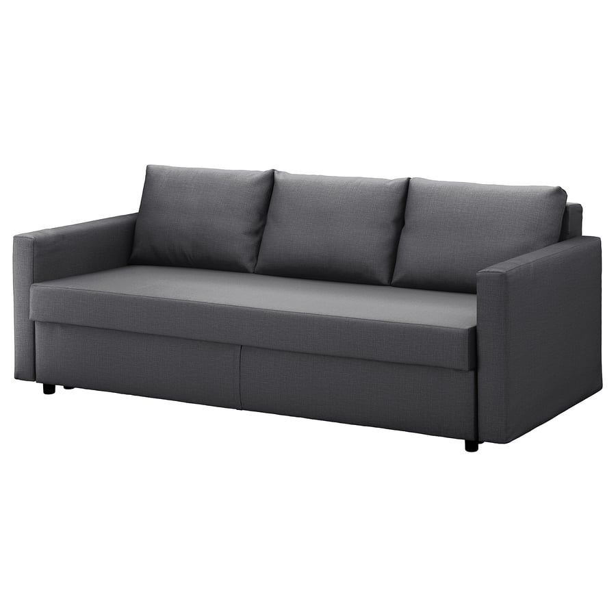 FRIHETEN sofá cama 3 plazas, Skiftebo gris oscuro IKEA